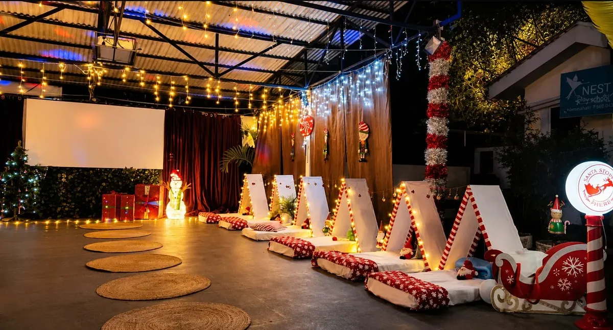 Magical Christmas holiday setup