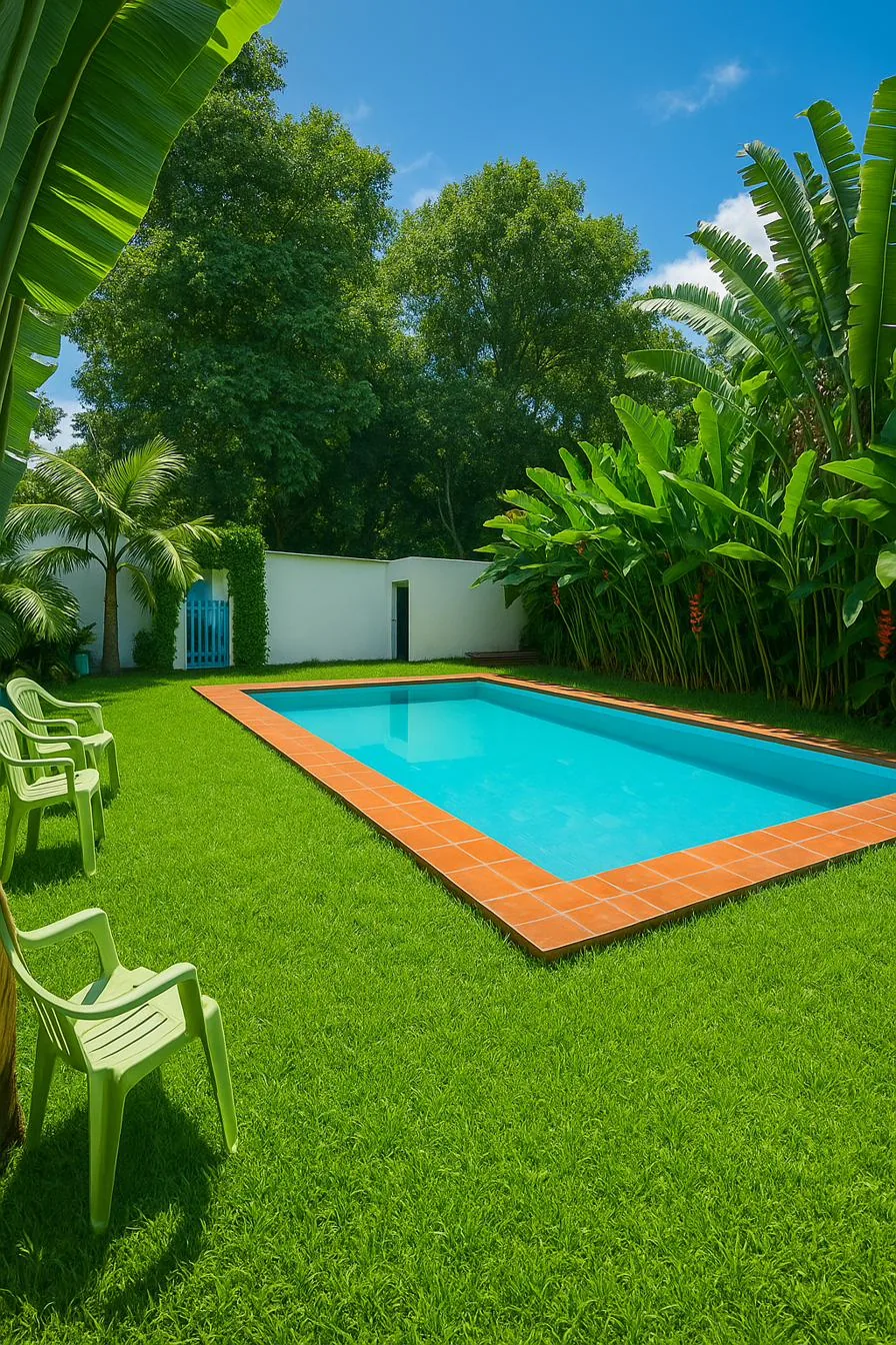 Beautiful garden at The Little Nest Arusha